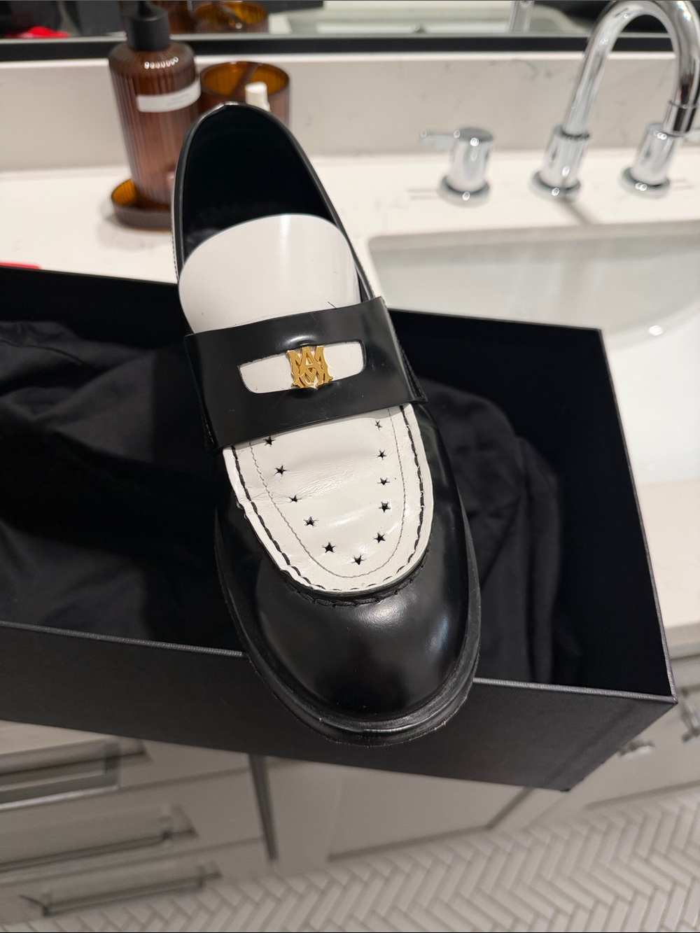 AMIRI Black and White Shoe